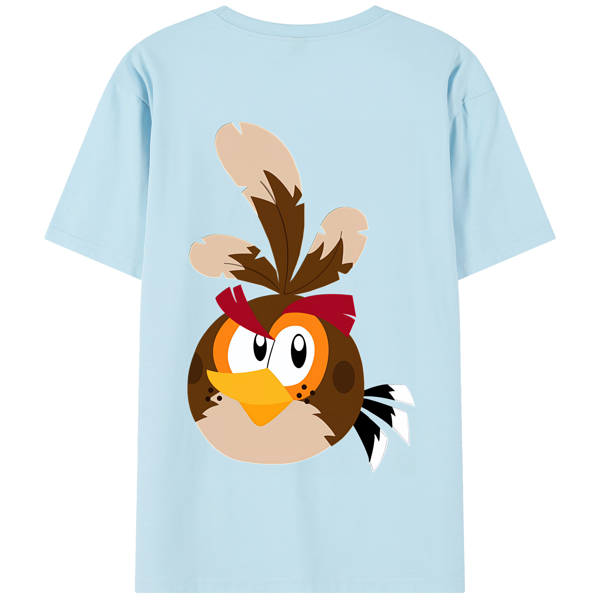（画像用） Angry Birds アングリーバード 綿100％半袖Tシャツ（背面プリント）